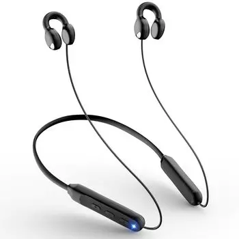 Новые беспроводные наушники-манжеты с шейным ободом Bluetooth, которые не блокируют утечку звука. Прослушивание звука по Bluetooth.