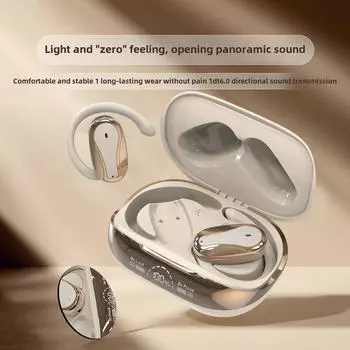 Новые беспроводные наушники OWS Bluetooth с креплением на ухо, сверхдолговечные, шумоподавляющие, спортивные, безболезненные наушники чёрный