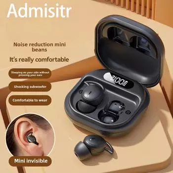 Новые беспроводные наушники Sleep Dedicated Side Sleep Bluetooth наушники TWS Wake Up Mini спортивные наушники для бега чёрный