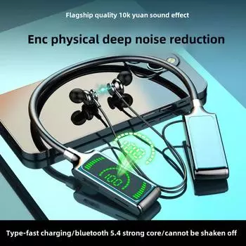 Новые беспроводные наушники-вкладыши J12 с Bluetooth-наушниками K Gull Back со сверхдлительным сроком службы батареи чёрный