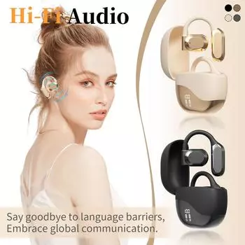 Новые беспроводные наушники-вкладыши Q80 TW-S Air-Pro Bluetooth 5.3 Bo-ne Conduction Earphones Auriculares Headset TW-S Sport Earbuds One Size бежевый