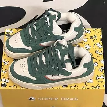 Новые бежевые туфли-флипы на меховой подошве с буквенным принтом, женские универсальные низкие туфли для скейтбординга, дышащая повседневная спортивная обувь на толстой подошве 35