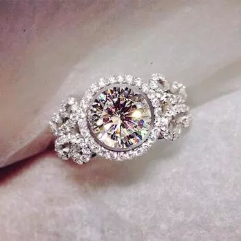 Новые блестящие кольца с кубическим цирконием для женщин, винтажный стиль, роскошные элегантные женские кольца на палец, обручальное кольцо для вечеринки, трендовые ювелирные изделия 10