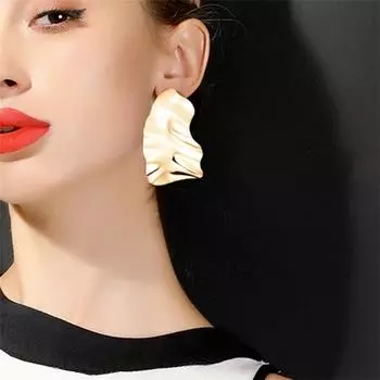 Новые блестящие серьги-подвески из розового золота, простые прямоугольные серьги, женские изысканные серьги-гвоздики