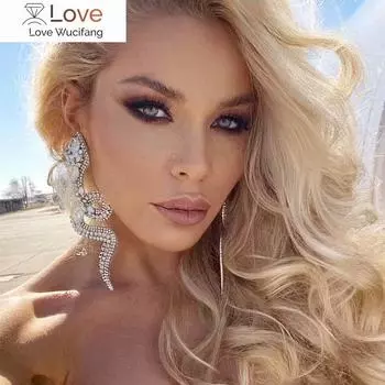 Новые блестящие серьги-подвески в форме змеи со стразами, женские серьги, модные украшения для званого ужина, свадьбы, аксессуары