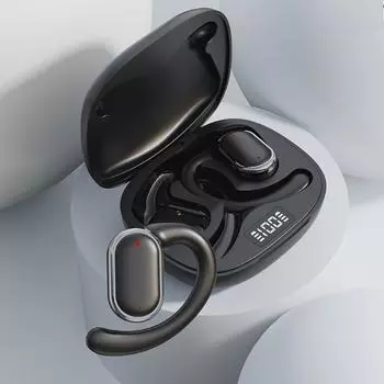 Новые Bluetooth-гарнитуры X93 с ультрадолгим сроком службы OWS с подвесным ушным вкладышем и цифровым дисплеем, без задержек, беспроводные гарнитуры чёрный