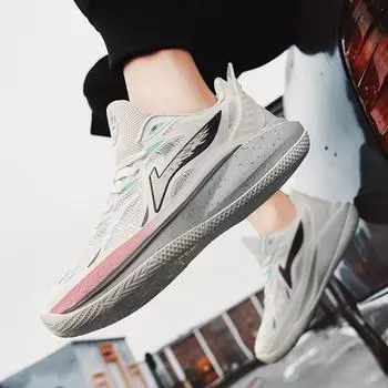 Новые боевые баскетбольные кроссовки мужские фрикционные звуковые цементные звезды противоскользящие амортизирующие студенческие молодежные спортивные кроссовки 36