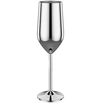 Новые бокалы для вина из нержавеющей стали, небьющиеся металлические коктейльные бокалы объемом 220 мл для употребления коктейлей и вина в баре.