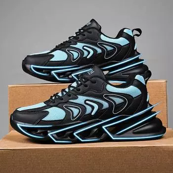 Новые большие кеды с сетчатой подошвой на платформе, дезодорирующие и нескользящие, легкие, модные кроссовки для бега для студентов 39