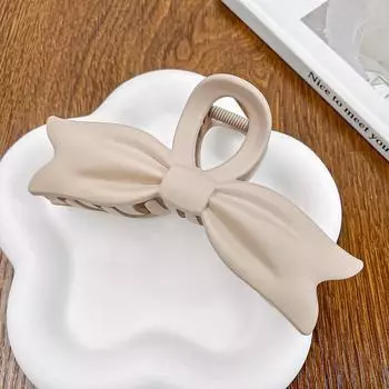 Новые большие крабики для волос с бантами для женщин, матовые модные заколки-крабы, корейские заколки для волос, праздничные украшения, аксессуары для волос