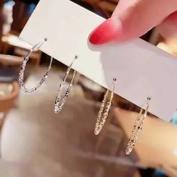 Новые большие круглые серьги из серебра 925 пробы с иглами для женской атмосферы, простота и модные красные серьги в Интернете