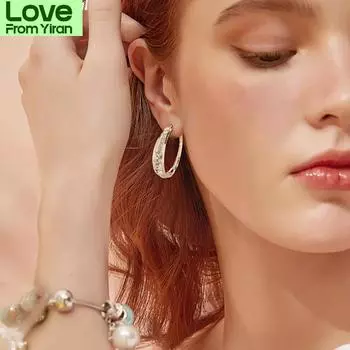 Новые большие круглые серьги-кольца для женщин, модные золотые серьги с преувеличенным шармом для вечеринок, ювелирные изделия R6y7 золотой