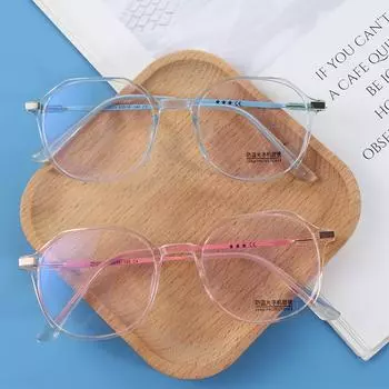 Новые большие оправы крутые мужские прозрачные анти-синий свет прозрачные линзы очки компьютерные очки очки фиолетовый