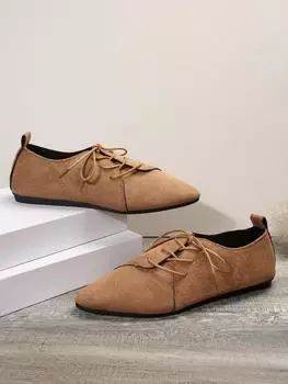 Новые большие размеры модные туфли с острым носком женские туфли повседневные повседневные классические черные туфли на шнуровке удобные туфли на плоской подошве женские туфли на плоской подошве весна 36