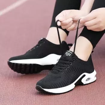 Новые большие размеры Muffin толстая подошва Slip-on спортивная обувь женская весна и лето новые ленивые туфли женская обувь 35 чёрный