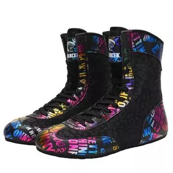 Новые борцовские туфли для мужчин и женщин, боксерские туфли, уличные легкие боксерские кроссовки, летная обувь 36