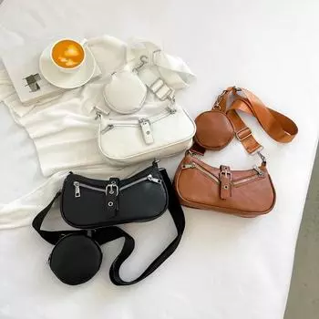 Новые брендовые роскошные дизайнерские сумки через плечо для женщин, модные кошельки и сумки, женский маленький кошелек 25x7x13cm чёрный