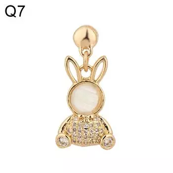 Новые бриллиантовые аксессуары Персонализированный металлический ремешок для ногтей Декоративный для Apple Watch Силиконовый кулон Q7