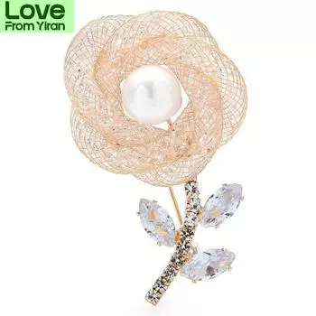 Новые броши-булавки в виде кристаллов для женщин, унисекс, универсальные, повседневные броши для вечеринок и вечеринок