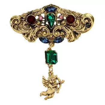Новые броши-купидон со стразами для женщин и мужчин, винтажная мода, ретро-дизайн, булавка, маленький ангел, аксессуары, высокое качество