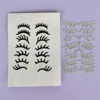 Новые Брови Ресницы Штампы Для Пробивки Штампов Металла Для Украшения Скрапбукинга И Изготовления Открыток Сделай Сам One Size серебряный