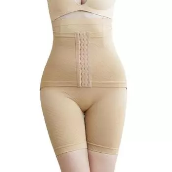 Новые брюки с высокой талией и сильным животом для женщин, подтягивающие талию после родов, подтягивающие ягодицы, моделирующие талию, сжигающие жир боксеры XXXL чёрный