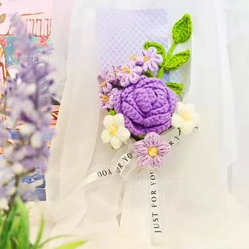 Новые букеты из пряжи ручной работы оптом бесплатно сумки-шопперы подарки на день рождения праздничные подарки