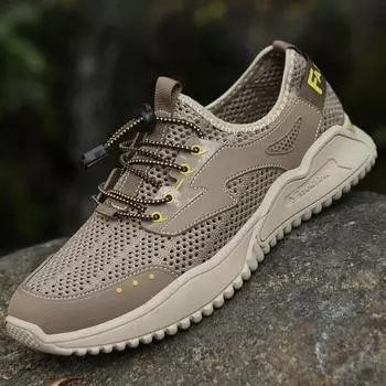 Новые быстросохнущие летние мужские кроссовки, дышащая повседневная обувь, нескользящая мужская спортивная обувь, легкая модная обувь без застежек 38