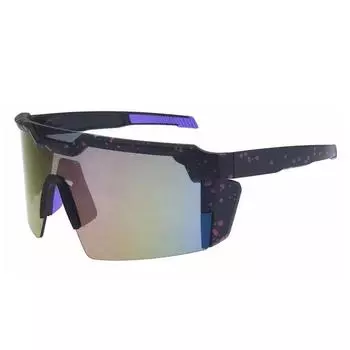 Новые цельные солнцезащитные очки в большой оправе, модные мужские солнцезащитные очки для занятий спортом на открытом воздухе, солнцезащитные очки для велоспорта