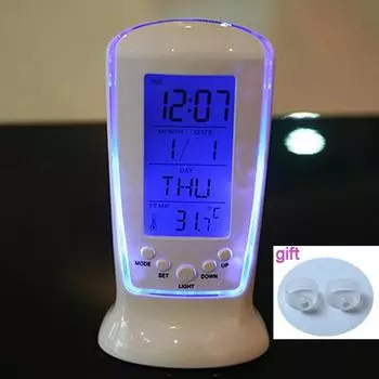 Новые часы «Холодное сердце», светодиодные цифровые часы Despertador, настольные часы, прикроватные будильники, электронные часы, квадратные белый