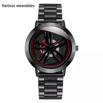 Новые часы I Fashion Men s Student Casual Waterproof Steel Band Rotating Watch для мужчин