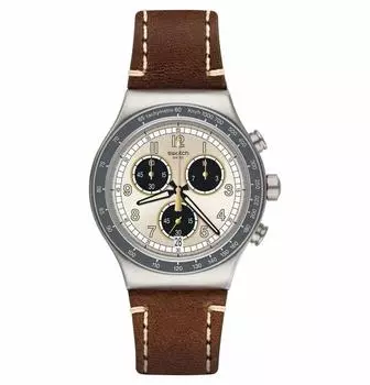 Новые часы Irony Chrono RHUM YVS455 Genuine Import Brown [Swatch] мужские