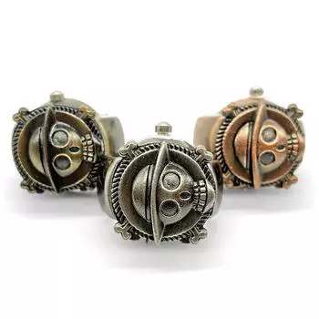 Новые часы-кольцо в виде черепа Mini Vintage, мультяшные кварцевые часы-люфа, креативное кольцо-призрак