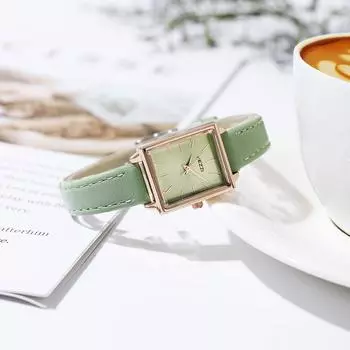 Новые часы, маленькие и легкие, роскошные, квадратные, студенческие, Ins, нишевые, дизайнерские часы для женщин