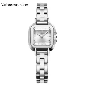 Новые часы с квадратным ремешком и кварцевыми часами, модные простые римские узоры, водонепроницаемые кварцевые женские часы с ремешком