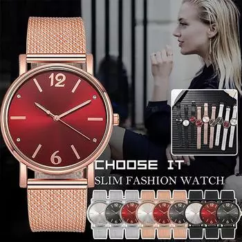 Новые часы с ремешком из алмазной сетки, роскошные женские кварцевые часы для женщин, цифровые наручные часы, повседневные женские часы из нержавеющей стали