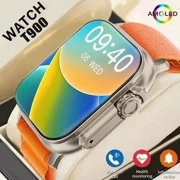 Новые часы T800 U2 Smart Watch 49 мм 2025 Новые NFC для мужчин и женщин GPS-трекер Bluetooth Звонки BT Музыка Игры Беспроводная зарядка Smartwatch