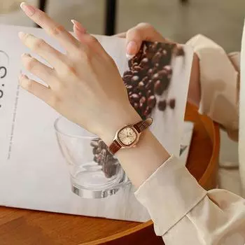 Новые часы женские Ins Style Niche Design ретро женские простые модные студенческие часы женские