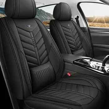 Новые чехлы на переднее пассажирское сиденье, полностью закрытые, одноместные кожаные подушки для автомобильного сиденья, всесезонные чехлы на сиденья(Только 1 шт. Чехол на сиденье) 1PC