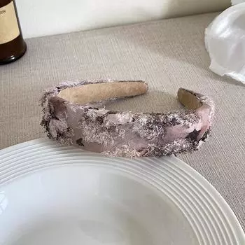 Новые чернильные тканевые обручи для волос с бабочками, женские модные классические кружевные губчатые повязки на голову, аксессуары для волос для активного отдыха