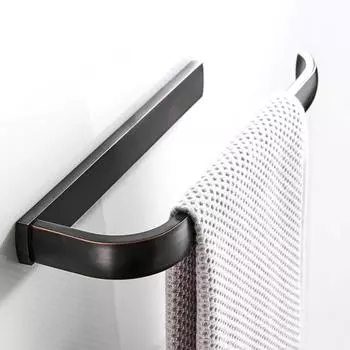 новые черные аксессуары для ванной комнаты держатель для полотенец вешалка фурнитура подвеска Современная простота розовое золото медь чёрный