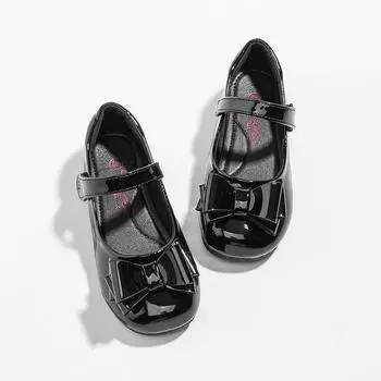 Новые черные кожаные туфли для девочек, детские туфли для средней школы, мягкая подошва, принцесса, одинарные туфли для девочек, маленькие кожаные туфли для девочек 23 бордовый