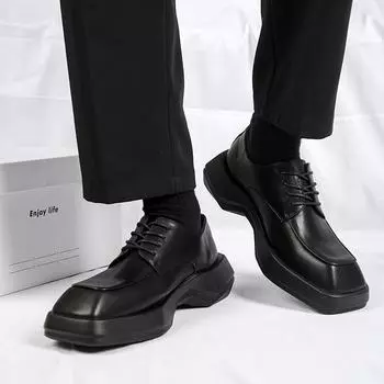 Новые черные мокасины мужские туфли из искусственной кожи дышащие однотонные повседневные туфли ручной работы бесплатная доставка мужская обувь 38 чёрный