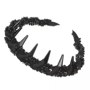 Новые черные повязки на голову с зубчиками, модные нескользящие повязки для волос для женщин, повседневное украшение для волос, аксессуары для волос