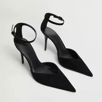 Новые черные повседневные модные остроносые туфли-шпильки однотонные женские босоножки сексуальные элегантные банкетные удобные туфли на высоком каблуке 35