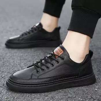 Новые черные повседневные мужские туфли из вулканизированной кожи, распродажа, бесплатная доставка, дешевая ликвидация, распродажа, кроссовки для взрослых, мужские 39
