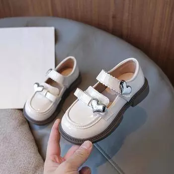 Новые черные туфли для девочек, детские кожаные туфли, универсальные, школьные, глянцевые, детские туфли принцессы Мэри Джейн, модные, мягкие, с толстой подошвой 21 чёрный