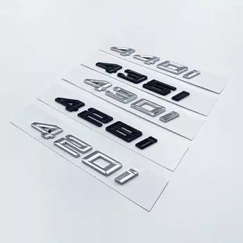 Новые цифры, буквы 420i, 428i, 430i, 435i, 440i, эмблема ABS для BMW 4 серии F32 F33 F36 G22 G23, табличка на багажник автомобиля, наклейка с логотипом glossy black XDrive