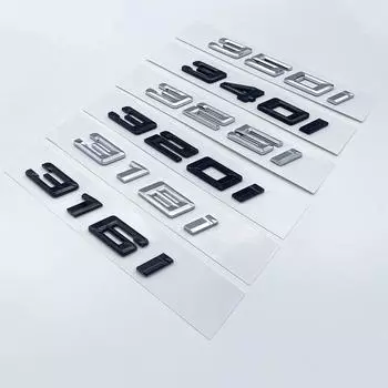 Новые цифры и буквы шрифта 316i 318i 320i 325i 328i 330i 340i GT ABS эмблема для BMW 3 серии E90 E46 F30 логотип багажника автомобиля glossy black 316i