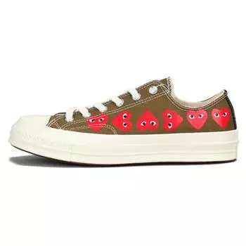 Новые Converse 1970-х Comme des Garons Сердце Прочные Легкие Низкие парусиновые Унисекс Повседневные Кроссовки 162976C 46.5